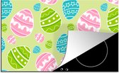 KitchenYeah® Inductie beschermer 90x52 cm - Paasei - Patronen - Pasen - Kookplaataccessoires - Afdekplaat voor kookplaat - Inductiebeschermer - Inductiemat - Inductieplaat mat