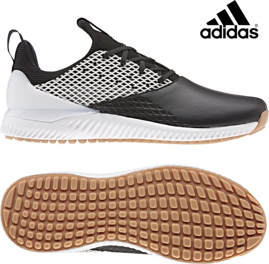 Adidas - Adicross Bounce 2 - Chaussure de golf pour homme - Zwart/ Blanc - Taille 42 2/3