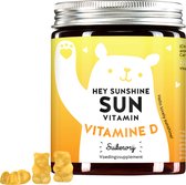 Bears with Benefits Vitamine D Gummies - 60 stuks voor 2 maanden | Hoge dosis Vitamine D3 voor botten enimmuunsysteem - alternatief voor tabletten en druppels - Suikervrije gummiberen |Bears with Benefits - Hey Sunshine Sun