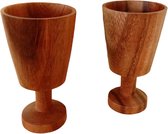 Floz Design houten champagneglas - set van 2 - fairtrade