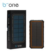 Biione Solar Powerbank – Oplaadbare Batterij 30.000 mAh – Geschikt voor iPhone Samsung Apple – Oranje