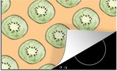 KitchenYeah® Inductie beschermer 78x52 cm - Kiwi's - Fruit - Patronen - Kookplaataccessoires - Afdekplaat voor kookplaat - Inductiebeschermer - Inductiemat - Inductieplaat mat