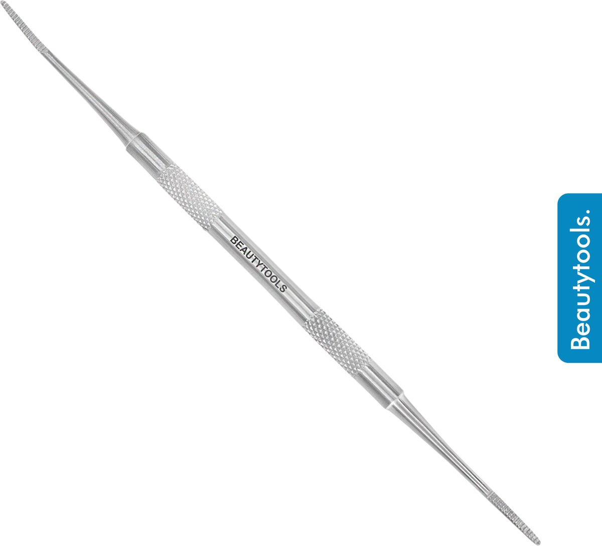 Goedkoopste BeautyTools Hoekvijl - Manicure/Pedicure Hoekvijl Voor Wegvijlen van Ingegroeide Teennagels en Nagelhoeken - Dubbelzijdige Hoekvijl Recht / Gebogen (14 cm) - Inox (NC-0393