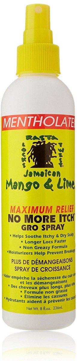 Jamaican M&L Maximum Relief No More Itch Gro Spray 10oz.