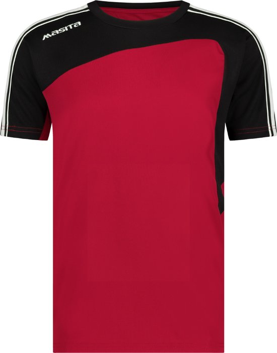 Masita | Sportshirt Forza - Licht Elastisch Polyester - Ademend Vochtregulerend - RED/BLACK - XXXL