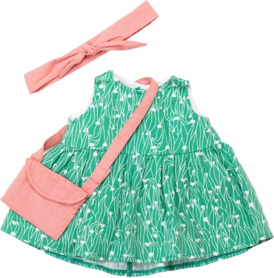 Habits de poupée Rubens Barn robe verte pour poupon de 45 cm | bol
