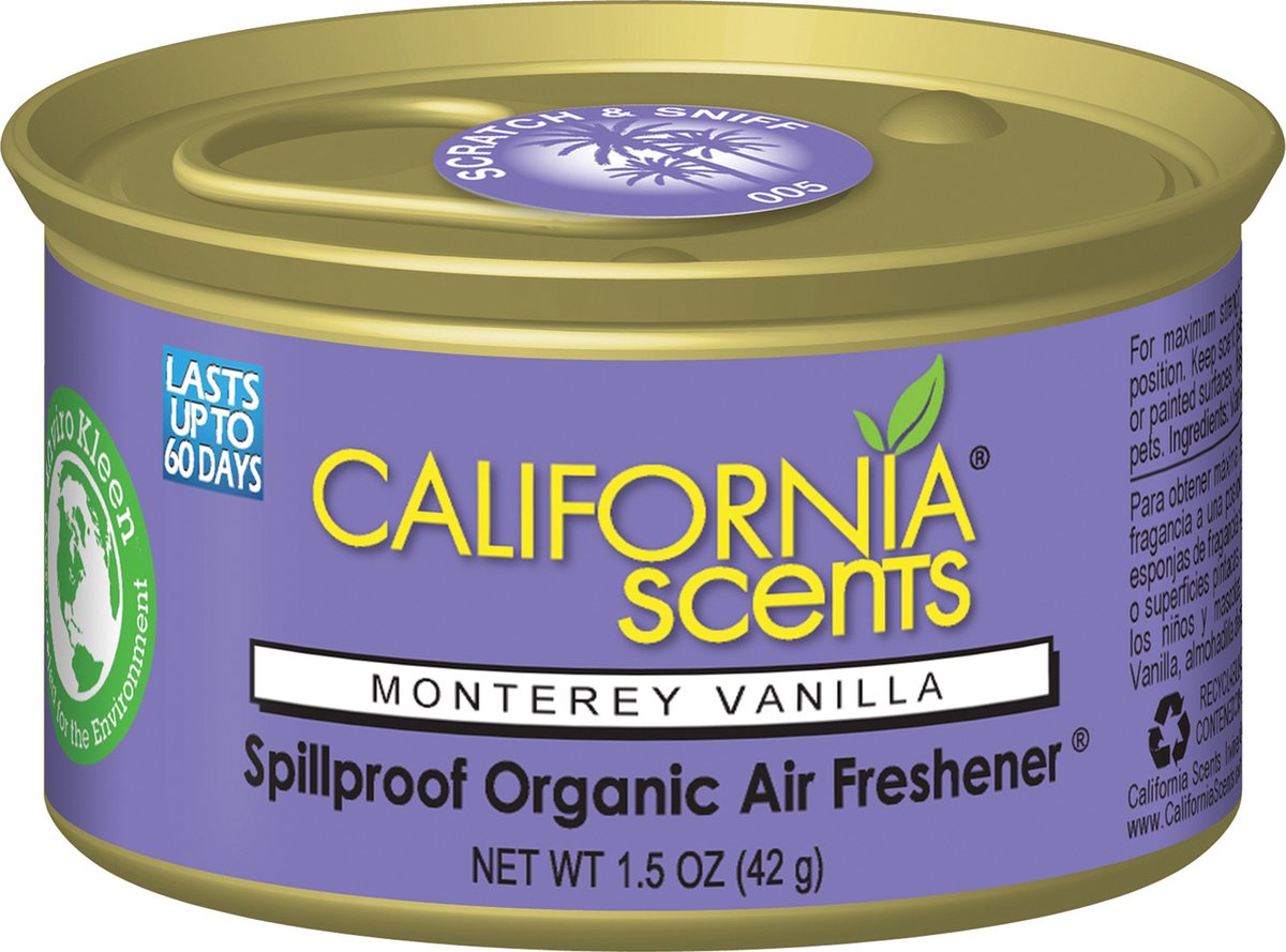 California Scents Luchtverfrisser Monterey Vanilla
