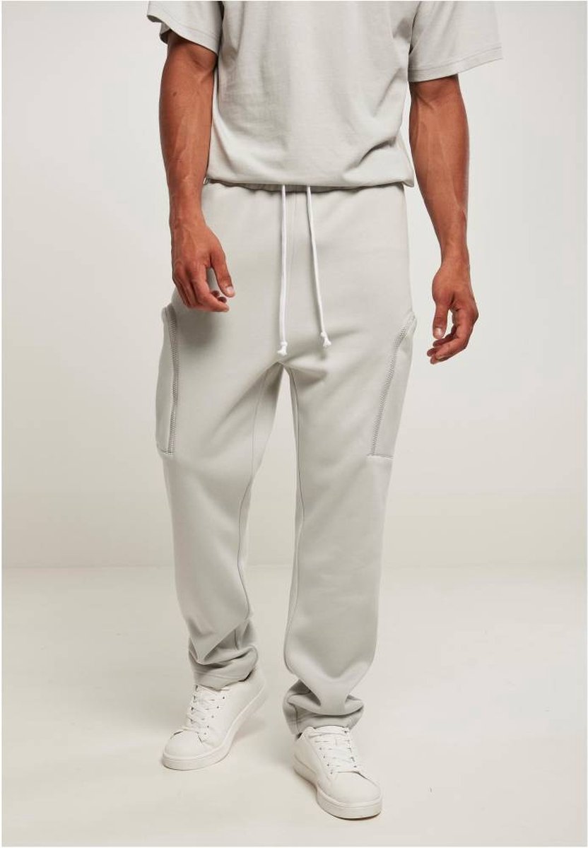 Urban Classics Low Crotch Cargo Heren joggingbroek L Grijs