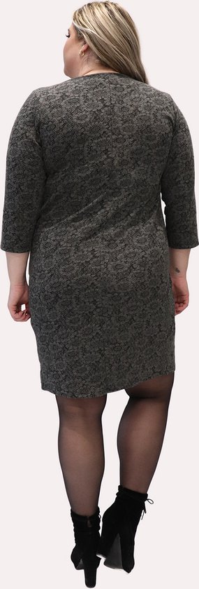 Jurk Ophilia Yara jacquard bol
