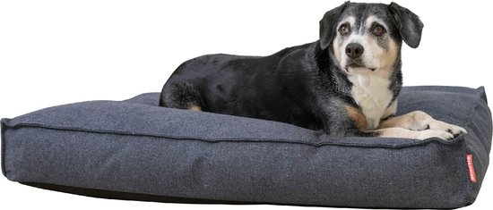 Snoozle Orthopedisch Hondenkussen XL - Zachte Orthopedische Hondenmand 100 x 70 cm - Wasbaar Ergonomisch Hondenkussen Groot - Hondenbed Dark Grey - Benchkussen Grijs