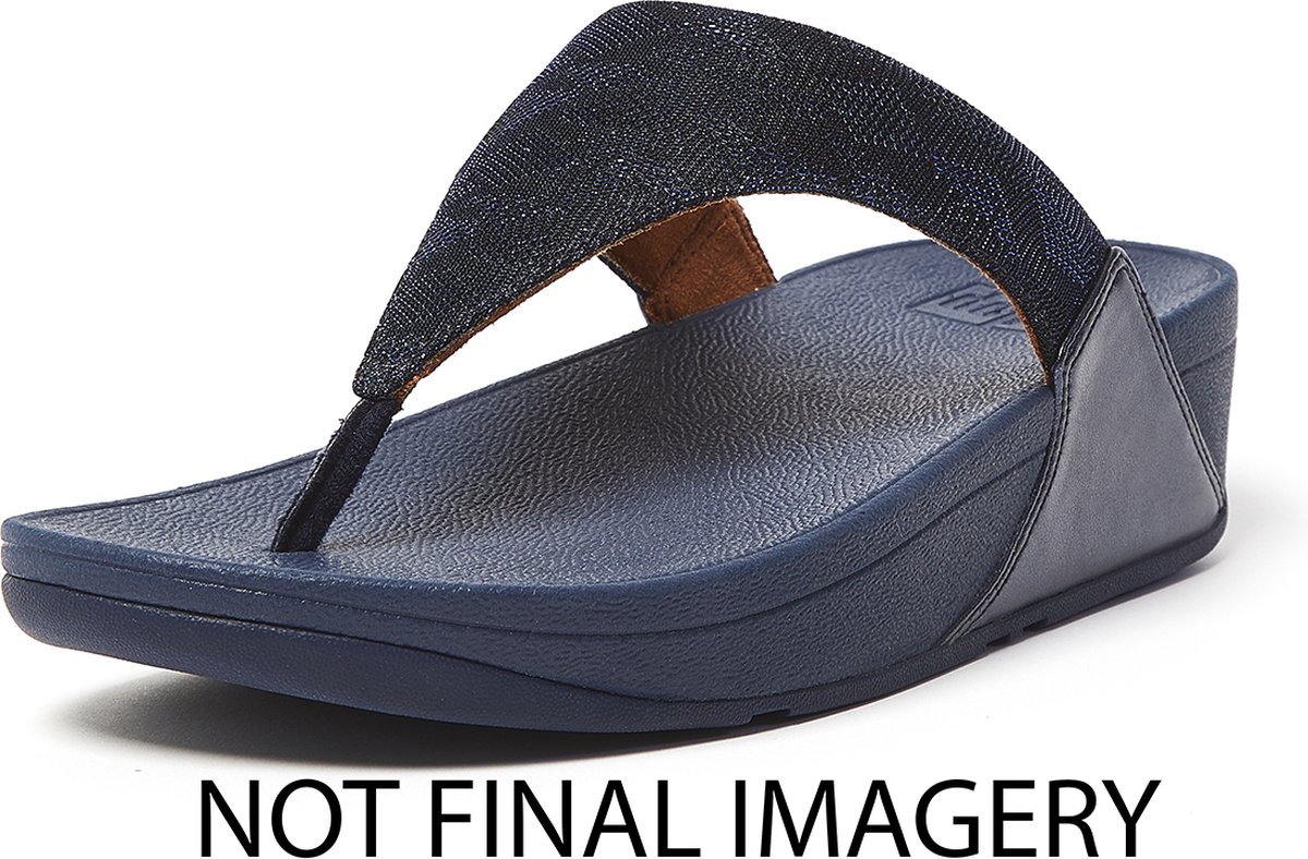 FitFlop FitFlop Lulu Toe Post - Geo Glitz BLAUW - Maat 37