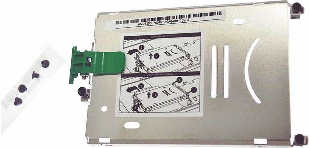 HDD Caddy - Geschikt voor o.a. HP Zbook 15 G1-G2 / 17 G1-G2 - Compatible met P/N: 734280-001