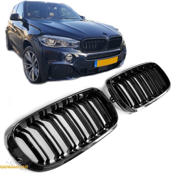 Sportieve Grille geschikt voor BMW X5 F15 en X6 F16 dubbele spijl glans