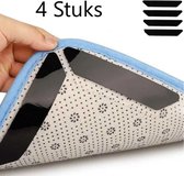 FSW-Products - 4 Stuks - Zelfklevend Dubbelzijdig Tape - 130x25mm - Zwart - Rechthoek - Anti Curling Tapijt - Tapijttape - Tape voor Deurmat - Ophangen - Zelfklevende Grip Stickers - Kleefband - Anti-slip