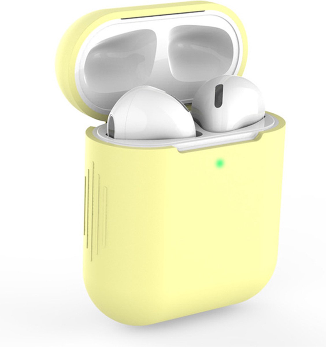 AirPods 1/2 Hoesje in het Geel - TCH - Siliconen - Case - Cover - Soft case
