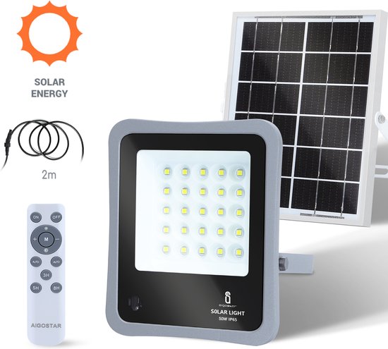 Aigostar 10XHQ - LED Solar - Wandlamp - Buitenverlichting Zonne -... | bol.com