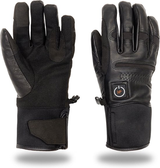 HeatPerformance® NATURE | Verwarmde dames handschoenen - zwart - leer - accu