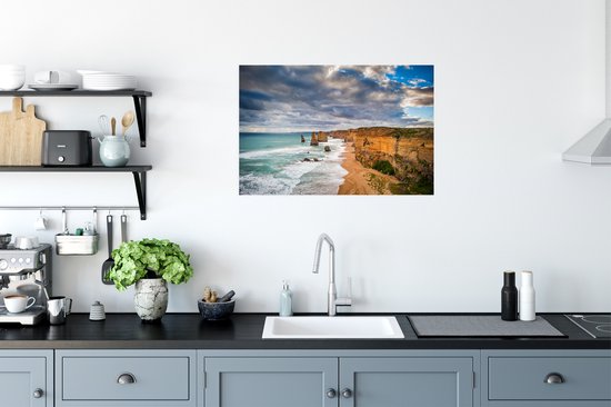 Poster Les douze apôtres 90x60 cm - Tirage photo sur Poster (décoration murale salon / chambre)