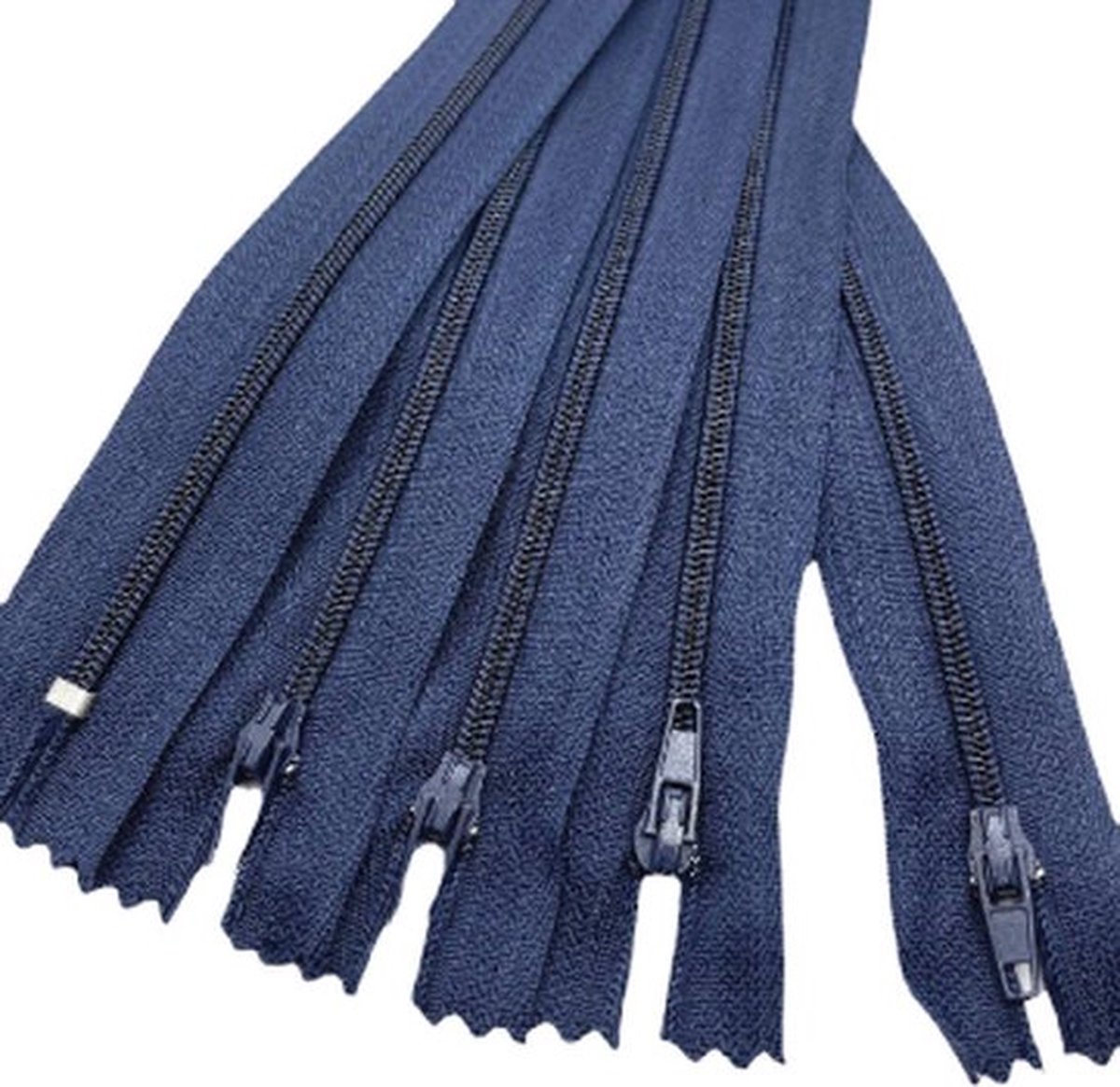 Close end rits 55 cm - Navy - 2 ritsen