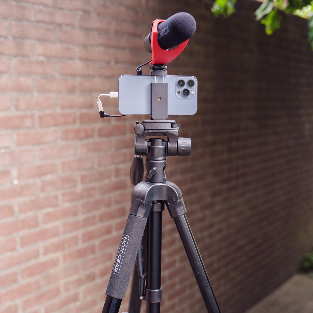 MOJOGEAR 179cm 3-in-1 Statief: Driepoot, Monopod & Horizontale Arm Voor Topshots Met Telefoonhouder En Tripod Draagtas Groot Statief Voor Smartphone Telefoon En Camera Tripod Smartphone Zwart