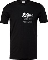 Dames shirt korte mouw-Mom a title just above queen-Maat Xxl