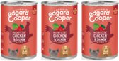 3x Edgard & Cooper Kip & Zalm Blik - Voor senior honden - Hondenvoer - 400g