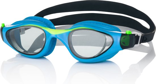 Aqua Speed Zwembril Kinderen - Blauw met Groen leeftijd 6 - 12 jaar