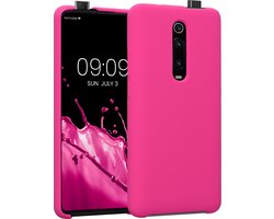 kwmobile telefoonhoesje geschikt voor Xiaomi Mi 9T (Pro) / Redmi K20 (Pro) - Hoesje met siliconen coating - Smartphone case in neon roze