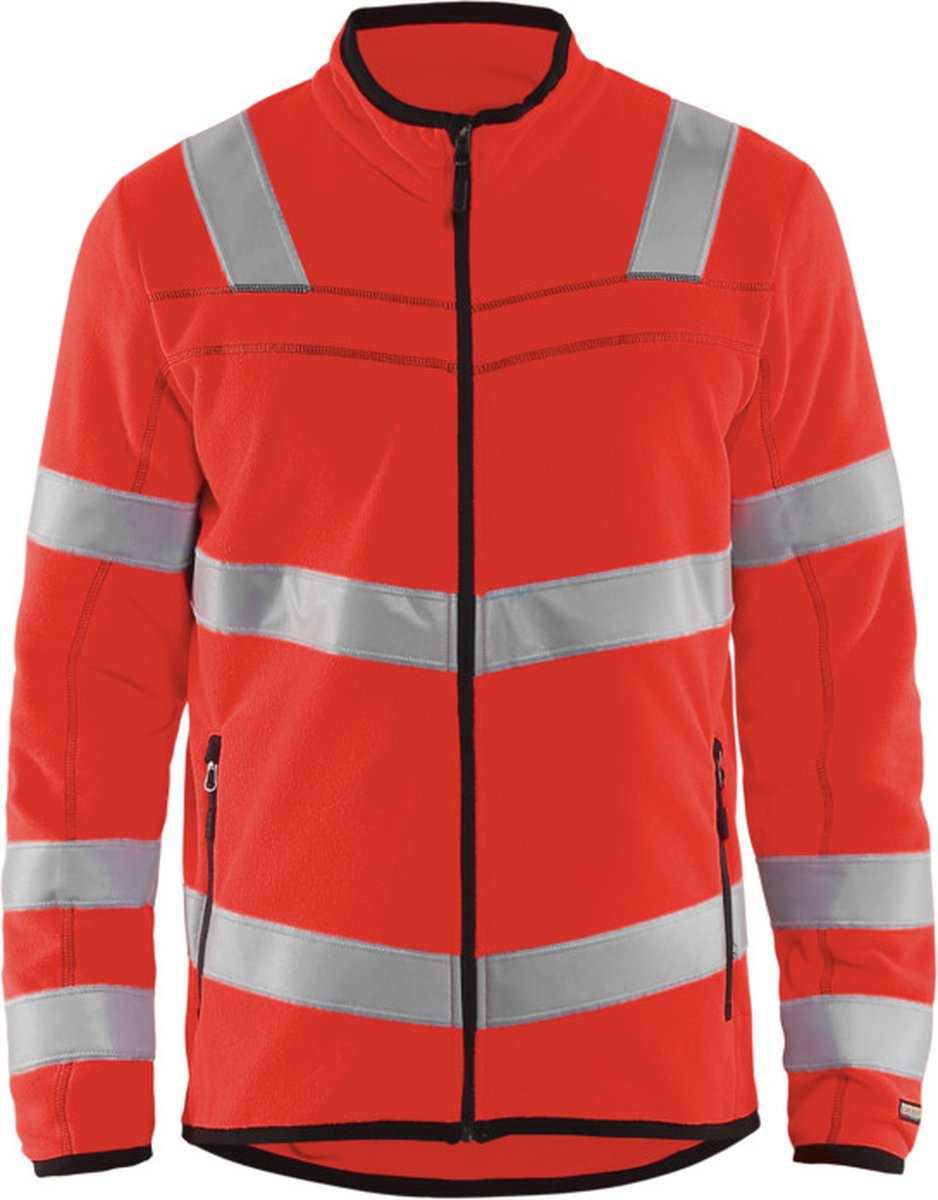Blåkläder 4941-1010 Microfleecevest High Vis Fluor Rood maat M