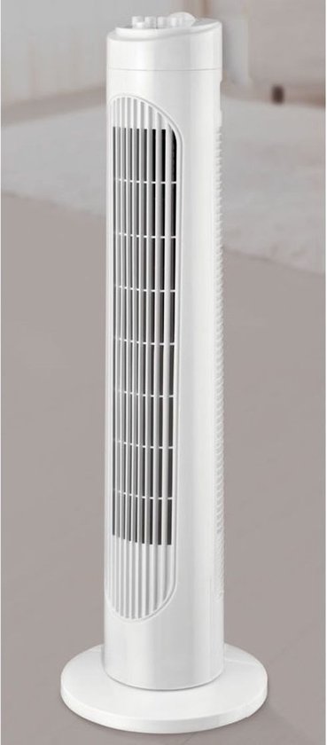 Silvercrest Toren ventilator 50W - Wit - Draaifunctie - Timer | bol