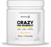 Body & Fit Crazy Pre-Workout - Citroen smaak - Pre Workout - 407 gram (37 doseringen)