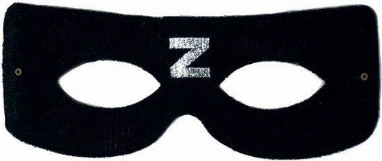 Zorro oogmasker - zwart - kinderen - karton/stof - masker - verkleed maskers
