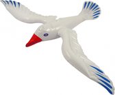 Oiseau mouette gonflable 76 cm - Décorations maritimes oiseaux de mer