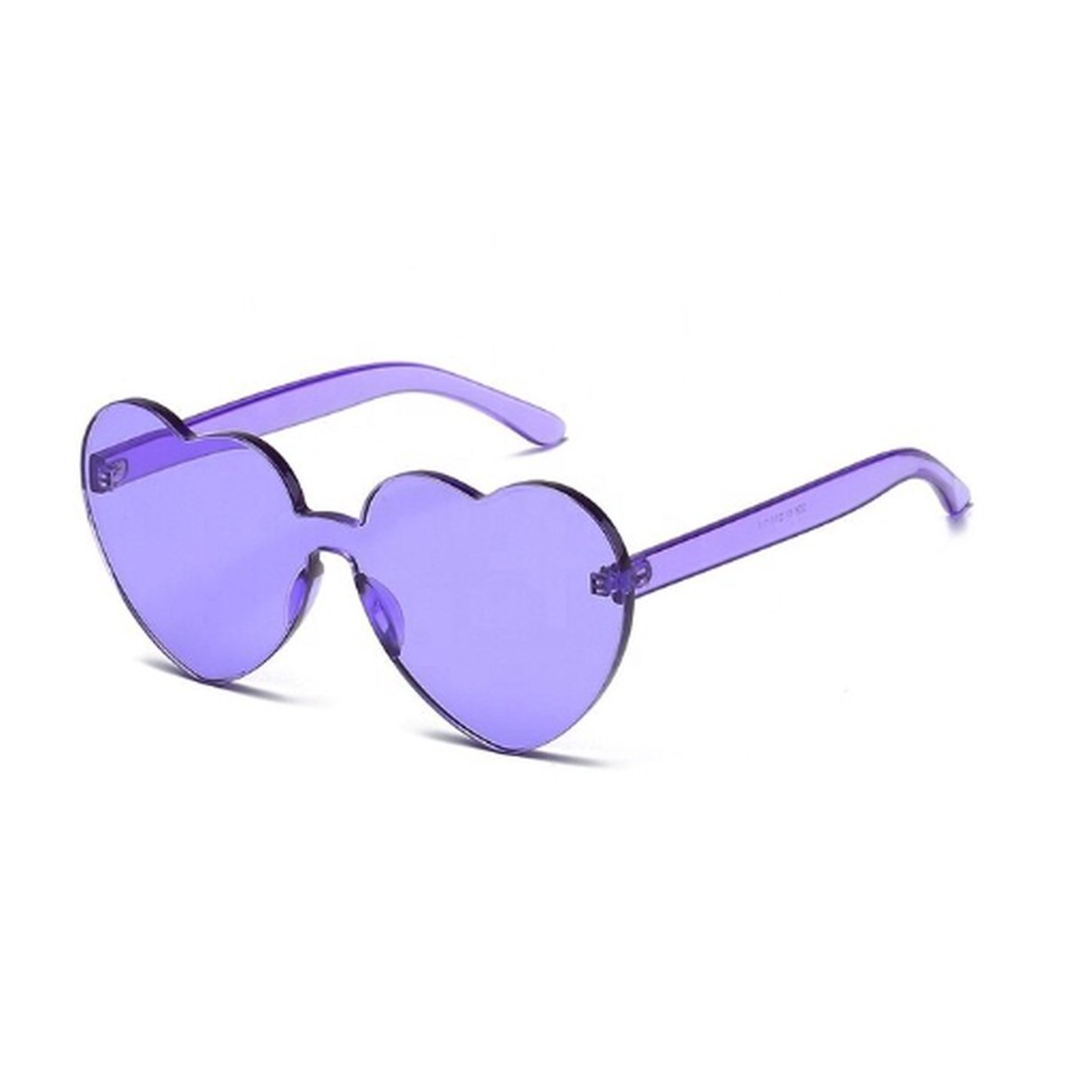 Thermisch Factureerbaar calorie Viveux® Zonnebril Hartjes Montuur Paars - Sunglasses Heart Purple - Feest  en Festival... | bol.com