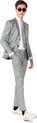 OppoSuits TEEN BOYS Discoballer - Tiener Pak -Discoballen Outfit - Discobal Zilver - Maat EU 158/164