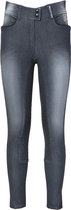 PK International Sportswear - Pantalon d'équitation - James Full Grip - Noir Gris Jeans