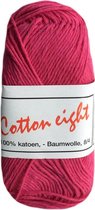 Beijer BV Cotton eight 8/4 onbewerkt dun katoen garen - roze (332) - pendikte 2,5 a 3mm - 5 bollen