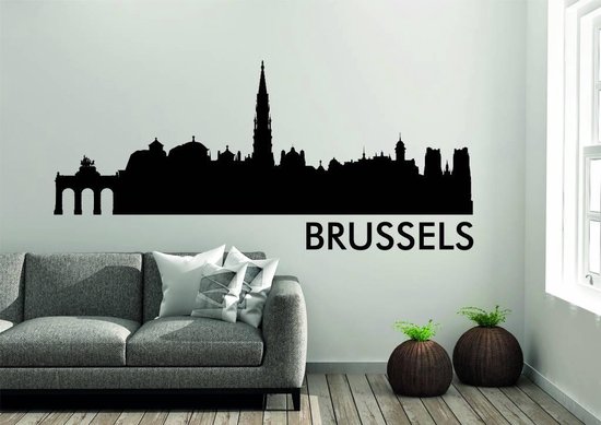 Brussel Skyline Muursticker