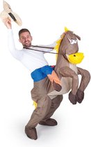 Funtime Paarden Kostuum - Opblaasbaar - One Size - Bruin