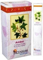 Amber wierook - Incensum - natuurlijke Indiase wierook - doosje van 24 pakjes