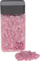 Decoratie/hobby stenen roze 600 gram - Home deco woonaccessoires - Knutsel materialen