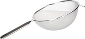 Metalen keuken vergiet/zeef 20 cm - Keuken/koken benodigdheden - Zeven/vergieten
