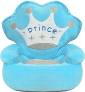 forbabies Pluche Fluweel Zacht Kinderstoel Prince Blauw