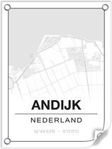 Tuinposter ANDIJK (Nederland) - 60x80cm