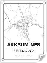 Tuinposter AKKRUM-NES (Friesland) - 60x80cm