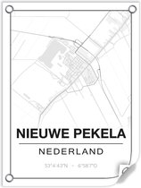 Tuinposter NIEUWEPEKELA (Nederland) - 60x80cm
