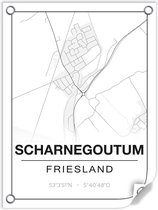 Tuinposter SCHARNEGOUTUM (Friesland) - 60x80cm