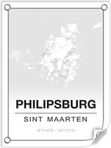 Tuinposter PHILIPSBURG (Sint Maarten) - 60x80cm