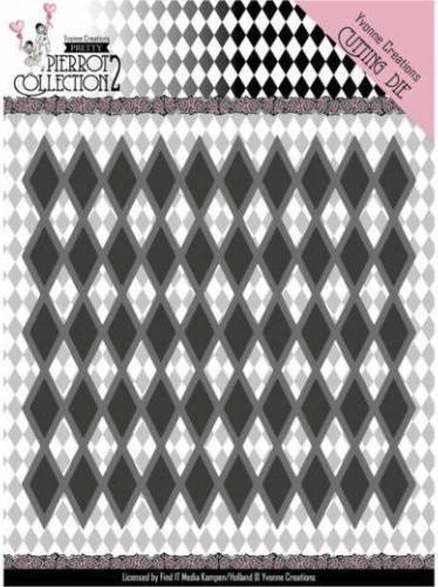 Diamond Pattern - Pretty Pierrot 2 - Snijmal - Yvonne Creations