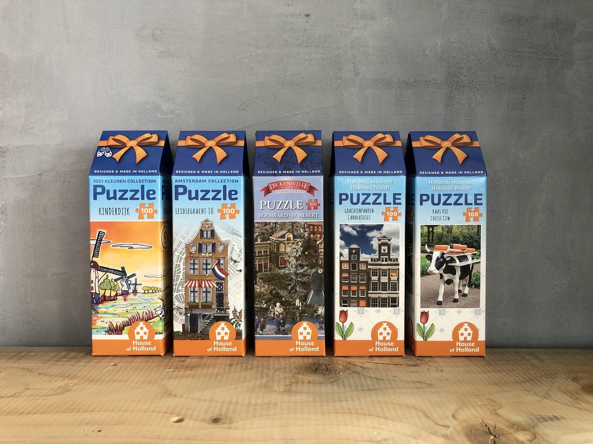 vreugde Systematisch Serie van Holland Puzzel series: 5 puzzels van 100 stukjes van House of Holland! |  bol.com